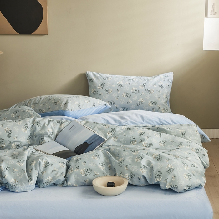 91家纺网 家纺一手货源 找家纺 怡家居 2022秋冬A版棉B版水晶绒四件套果实