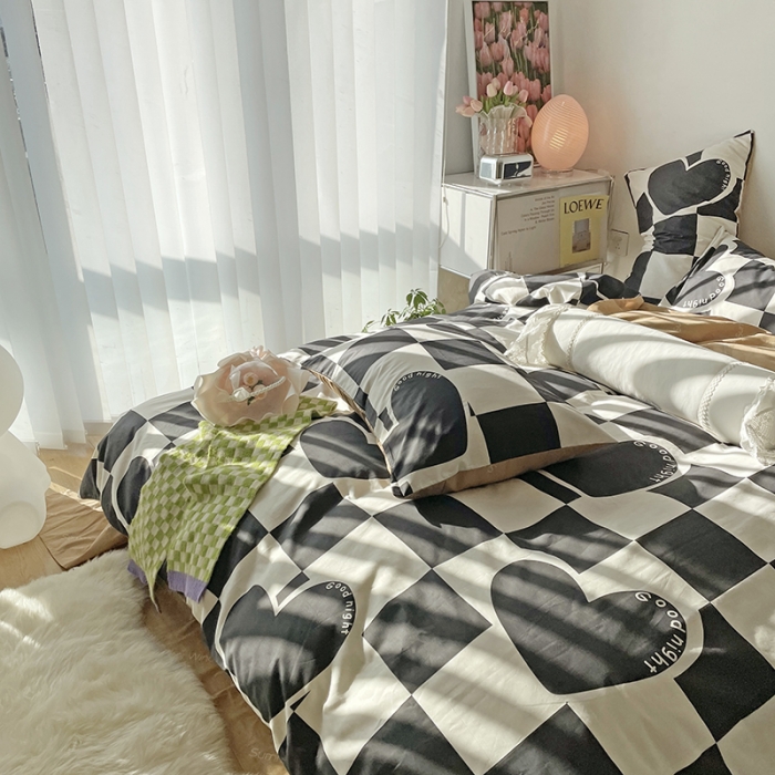 91家纺网 家纺一手货源 找家纺 （总）千朵 2022新款13372简单款四件套