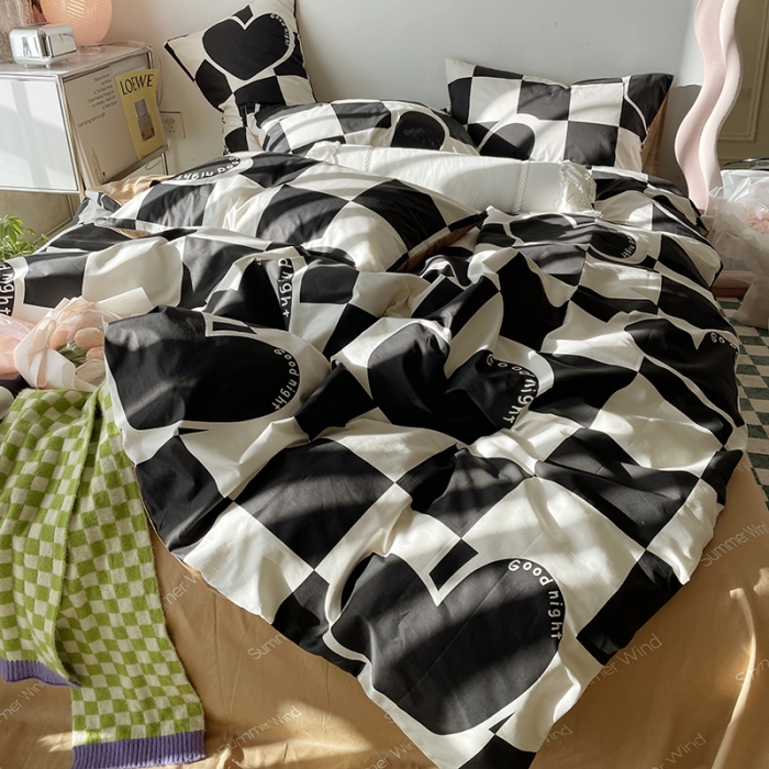 91家纺网 家纺一手货源 找家纺 （总）千朵 2022新款13372简单款四件套