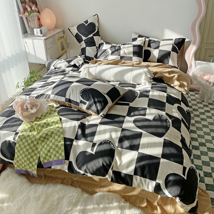 91家纺网 家纺一手货源 找家纺 （总）千朵 2022新款13372简单款四件套