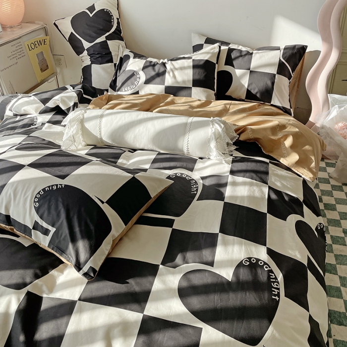 91家纺网 家纺一手货源 找家纺 （总）千朵 2022新款13372简单款四件套