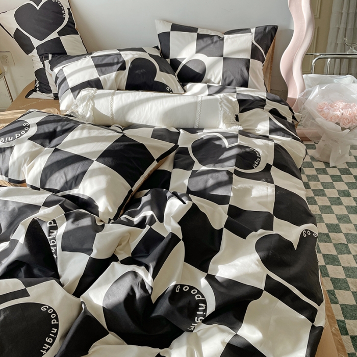 91家纺网 家纺一手货源 找家纺 （总）千朵 2022新款13372简单款四件套