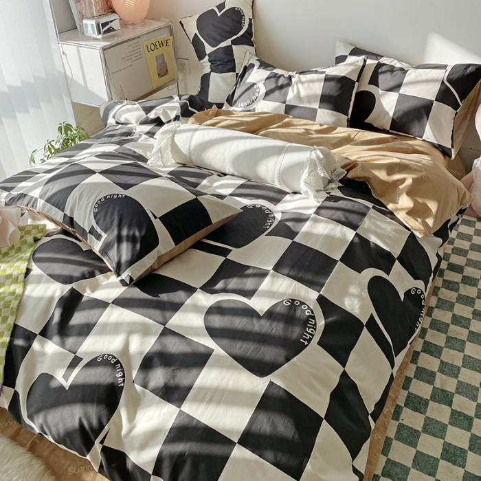 91家纺网 家纺一手货源 找家纺 （总）千朵 2022新款13372简单款四件套