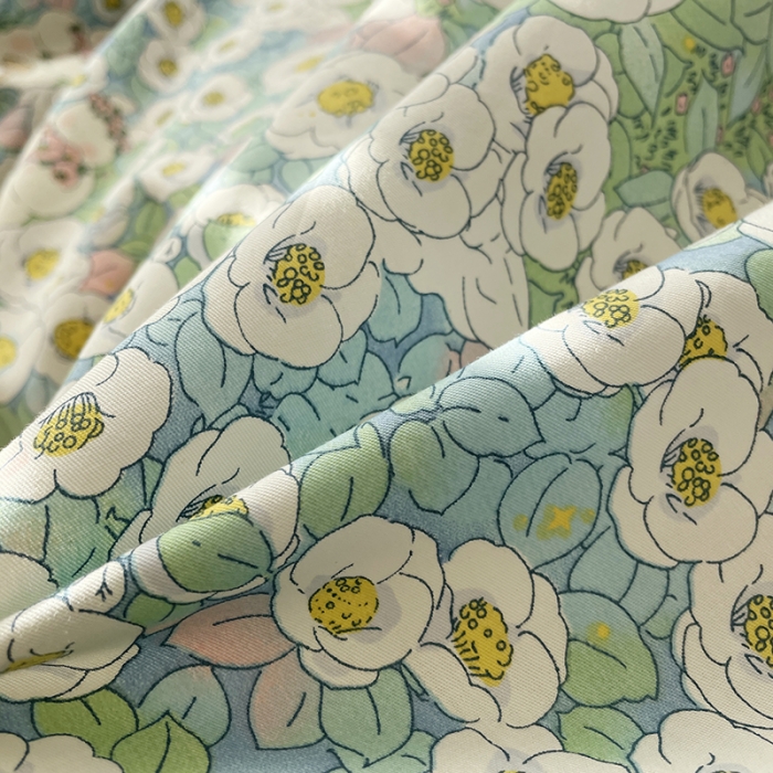 91家纺网 家纺一手货源 找家纺 千朵 2022新款13372简单款四件套 精灵花园