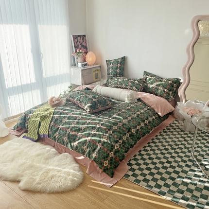 千朵 2022新款13372简单款四件套 小香风