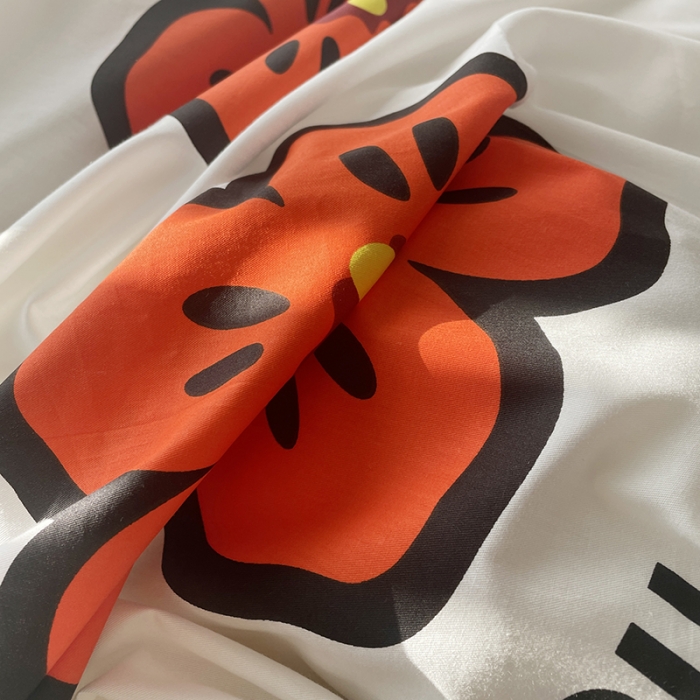 91家纺网 家纺一手货源 找家纺 千朵 2022新款全棉蕾丝花边四件套童话