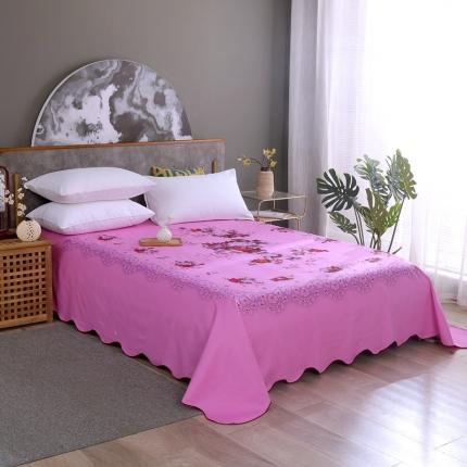 91家纺网 家纺一手货源 找家纺 （总）居美良品 全棉国民床单老式粗布纯棉老上海床单花边款