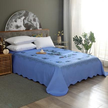 91家纺网 家纺一手货源 找家纺 （总）居美良品 全棉国民床单老式粗布纯棉老上海床单花边款