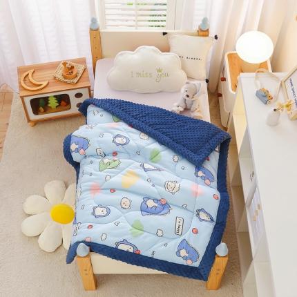 91家纺网 家纺一手货源 找家纺 嗨生活 2022年新款针织棉豆豆被 单人被 儿童幼儿园豆豆被 泡泡龙