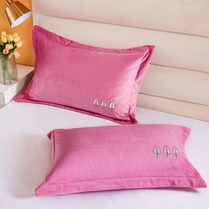 91家纺网 家纺一手货源 找家纺 丰淘 2022新款宝宝绒刺绣保暖枕套一对装 公主心