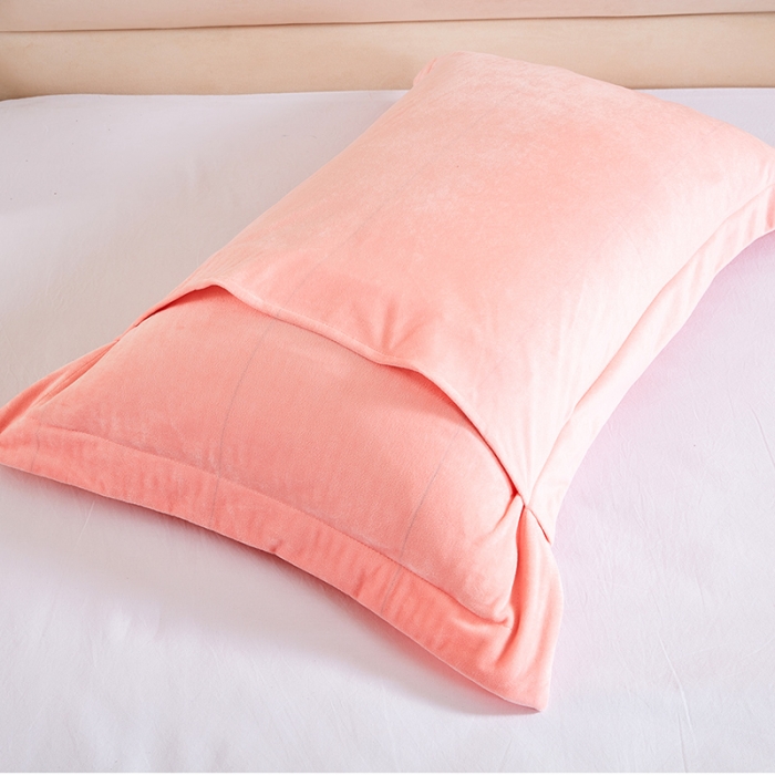 91家纺网 家纺一手货源 找家纺 （总）丰淘 2022新款宝宝绒刺绣保暖枕套一对装