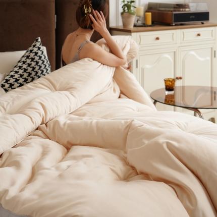 91家纺网 家纺一手货源 找家纺 （总）巴宝路 2025新款雅棉蛋白抗菌玉米纤维被