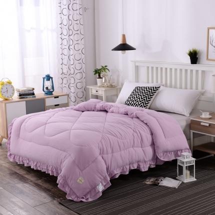 （总）畅畅家纺 2022新款双层荷叶边水洗棉冬被