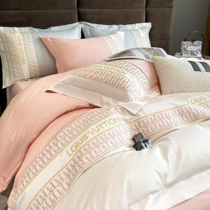 91家纺网 家纺一手货源 找家纺 爆款双面纯棉长绒棉绣花四件套图片包下载Q群646128740