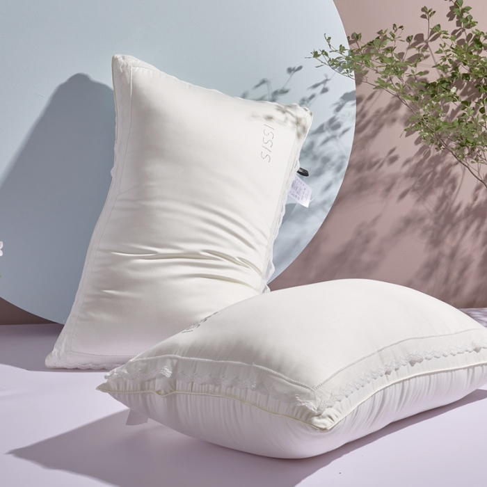 91家纺网 家纺一手货源 找家纺 （总）方回 2022新款茜茜公主牛奶蛋白枕 48*74cm