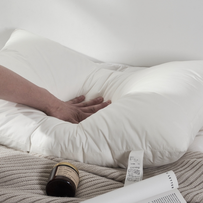 91家纺网 家纺一手货源 找家纺 （总）方回 2022新款日式虹夕羽毛复合枕（单边）