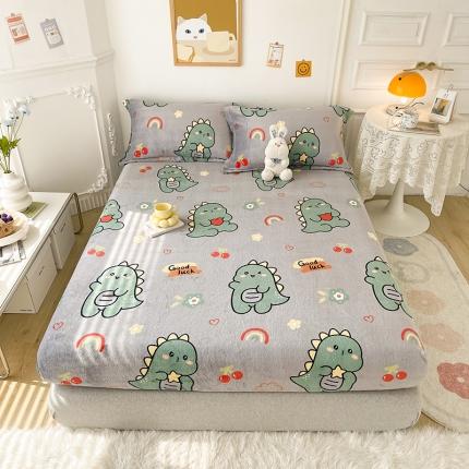 91家纺网 家纺一手货源 找家纺 (总）纽缦 2022新款牛奶绒床笠法莱水晶宝宝