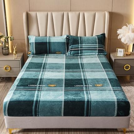 91家纺网 家纺一手货源 找家纺 (总）纽缦 2022新款牛奶绒床笠法莱水晶宝宝