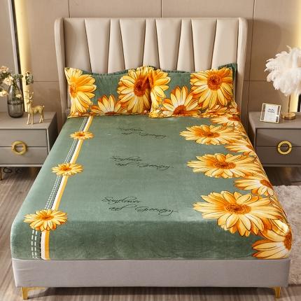 91家纺网 家纺一手货源 找家纺 (总）纽缦 2022新款牛奶绒床笠法莱水晶宝宝