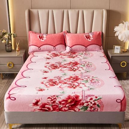 91家纺网 家纺一手货源 找家纺 (总）纽缦 2022新款牛奶绒床笠法莱水晶宝宝