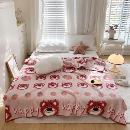 91家纺网 家纺一手货源 找家纺 （总）眠屿 2022新款舒绒棉高克重单层双面毛毯