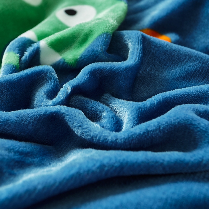 91家纺网 家纺一手货源 找家纺 纽缦 2022新款牛奶绒床笠法莱水晶宝宝 萌萌龙