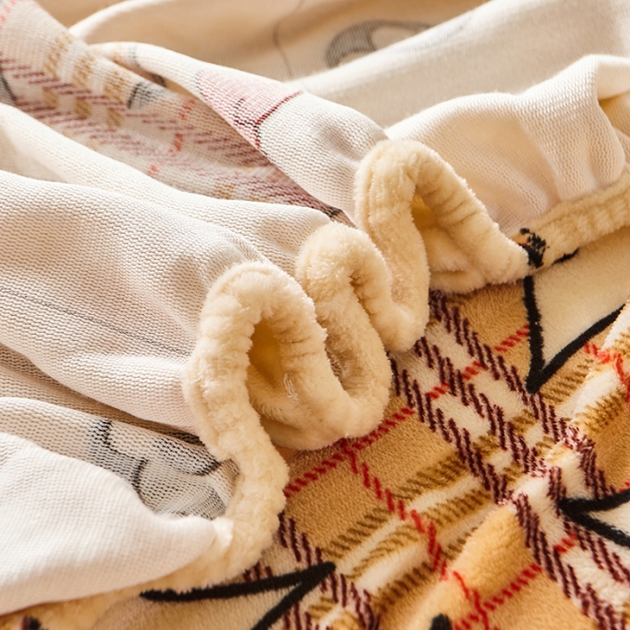 91家纺网 家纺一手货源 找家纺 纽缦 2022新款牛奶绒床笠法莱水晶宝宝 百花齐放