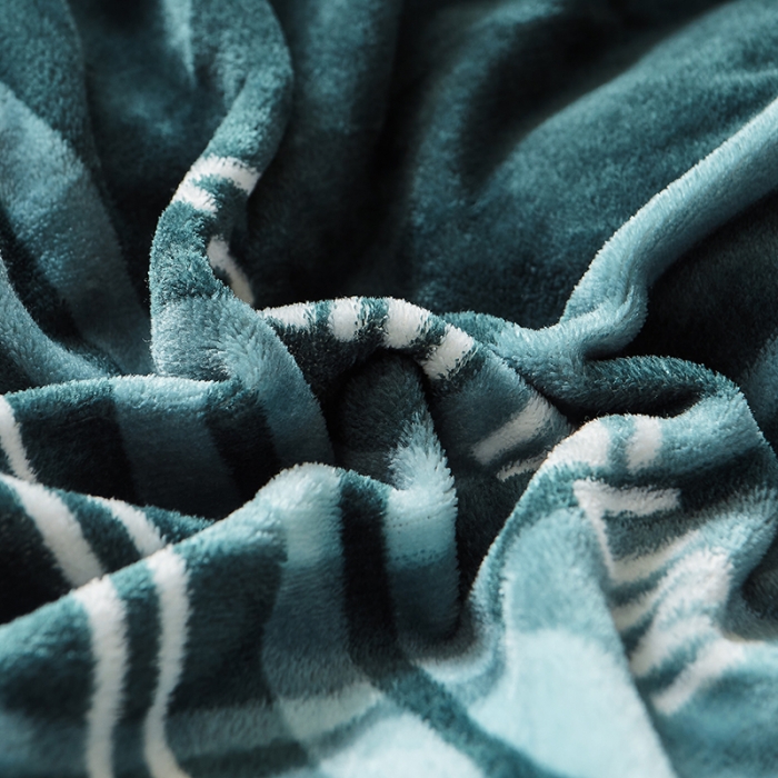 91家纺网 家纺一手货源 找家纺 纽缦 2022新款牛奶绒床笠法莱水晶宝宝 几何情调