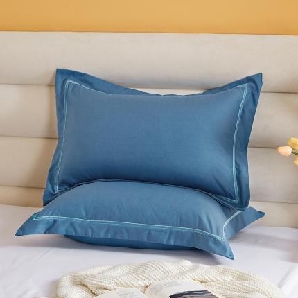 91家纺网 家纺一手货源 找家纺 （总）丰淘家纺 2022新款水洗棉丝带边纯色枕套