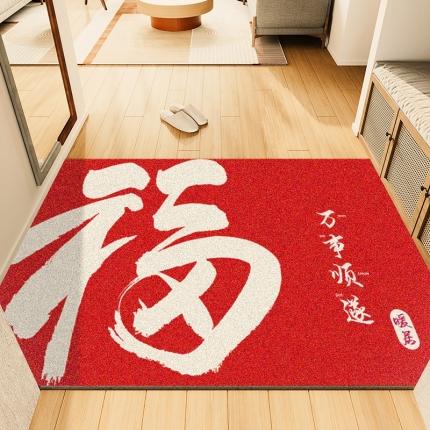 91家纺网 家纺一手货源 找家纺 （总）卡初家居 2022新款红色款丝圈地垫场景一