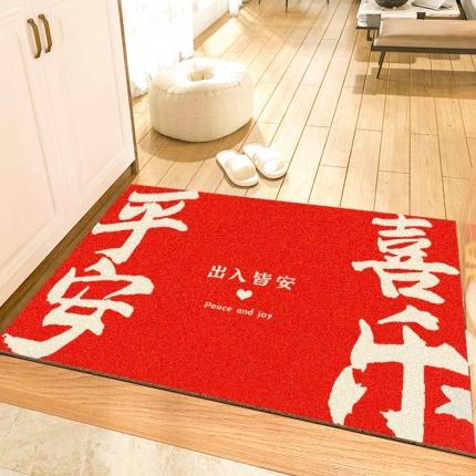 91家纺网 家纺一手货源 找家纺 （总）卡初家居 2022新款红色款丝圈地垫场景二