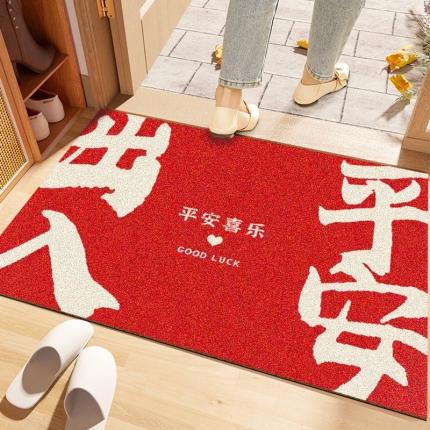 91家纺网 家纺一手货源 找家纺 （总）卡初家居 2023新款红色款丝圈地垫场景四