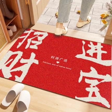 91家纺网 家纺一手货源 找家纺 （总）卡初家居 2023新款红色款丝圈地垫场景四