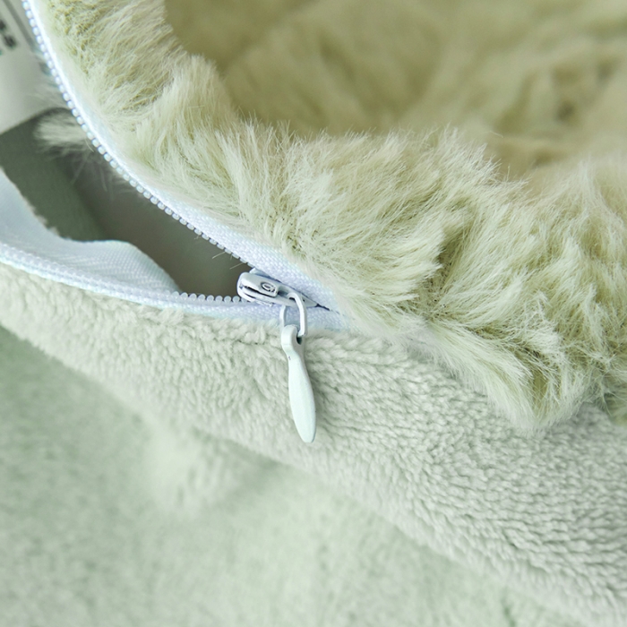 91家纺网 家纺一手货源 找家纺 榻尚家居 2023新款加厚獭兔绒牛奶绒四件套 水绿