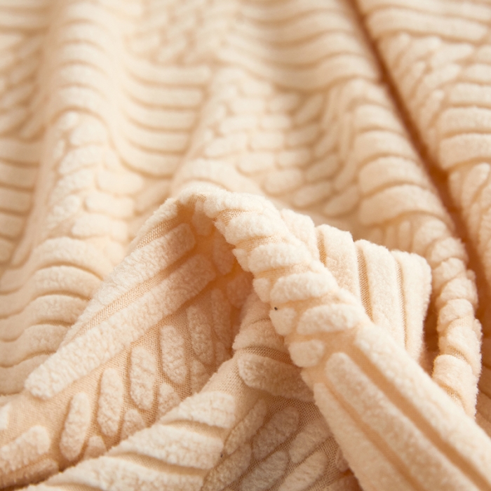 91家纺网 家纺一手货源 找家纺 （总）共鸣 2022新款摇粒绒提花交织纹系列椅套-裙摆款