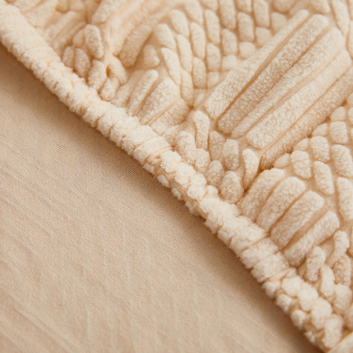 91家纺网 家纺一手货源 找家纺 （总）共鸣 2022新款摇粒绒提花交织纹系列椅套-弧形款