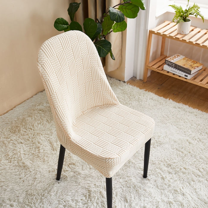 91家纺网 家纺一手货源 找家纺 （总）共鸣 2022新款摇粒绒提花交织纹系列椅套-弧形款