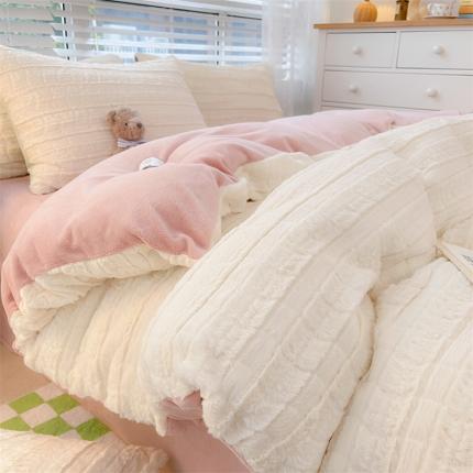 91家纺网 家纺一手货源 找家纺 （总）静家居 2024獭兔毛冬款四件套