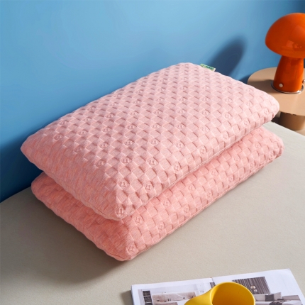 91家纺网 家纺一手货源 找家纺 2025睡趣 泰国天然乳胶枕40-70针织棉大面包枕芯枕头