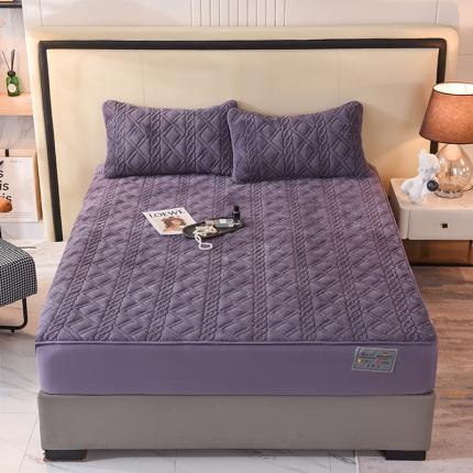 91家纺网 家纺一手货源 找家纺 （总）豪选 2025新款羊羔绒德绒夹棉速暖加厚夹棉床笠