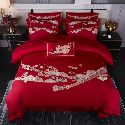 91家纺网 家纺一手货源 找家纺 （总）玖玖爱 2022新款婚庆十件套