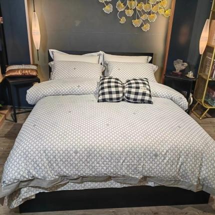 91家纺网 家纺一手货源 找家纺 （总）玖玖爱 2022新款120支纯棉绵羊绒四件套-心恋