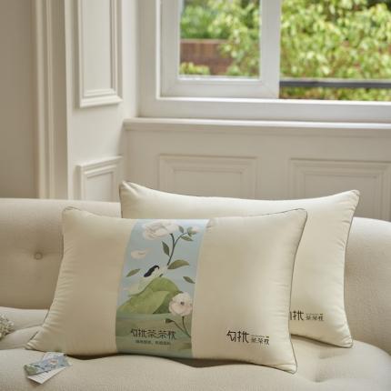 91家纺网 家纺一手货源 找家纺 三味舒屋 2024新款茶茶枕单边款 白色