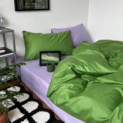 91家纺网 家纺一手货源 找家纺 （总）红馆 2022新款纯棉13070撞色四件套