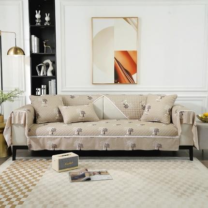 91家纺网 家纺一手货源 找家纺 （总）火星时代 2024沙发垫四季通用靠背巾盖布防滑简约沙发套罩全包