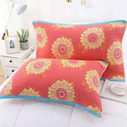 91家纺网 家纺一手货源 找家纺 总酒店酒店 2023新款三层纱布糖果色枕巾一对