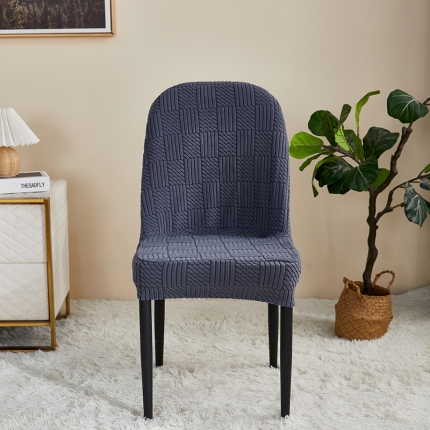 91家纺网 家纺一手货源 找家纺 （总）共鸣 2022新款摇粒绒提花交织纹系列椅套-弧形款