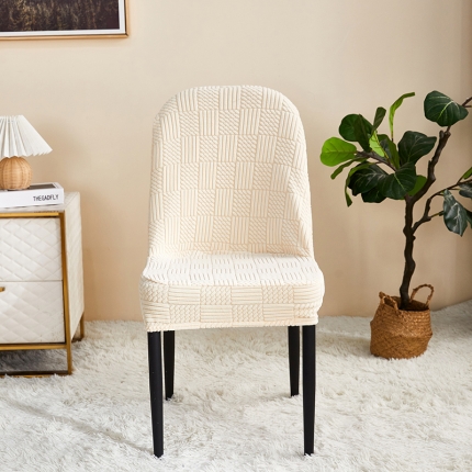 （总）共鸣 2022新款摇粒绒提花交织纹系列椅套-弧形款