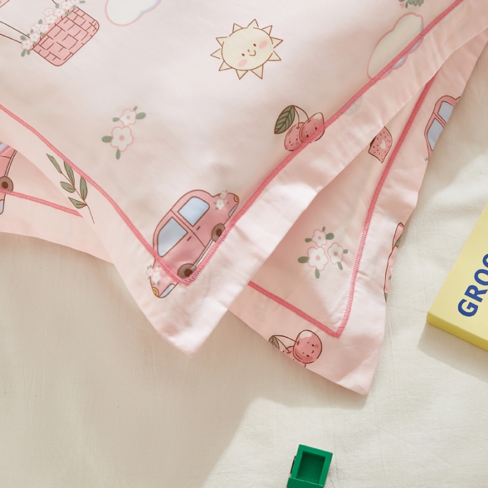 91家纺网 家纺一手货源 找家纺 荷马之梦 2022新款60长绒棉儿童枕套一只装 奶味小兔