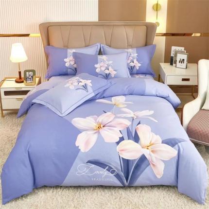 91家纺网 家纺一手货源 找家纺 （总）雲归梦 2022年新款加厚全棉大版四件套第二批-花卉